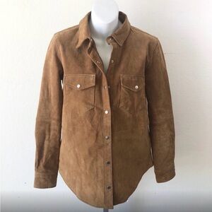 Genuine Leather!! Forever 21 Button Down Collar Jacket